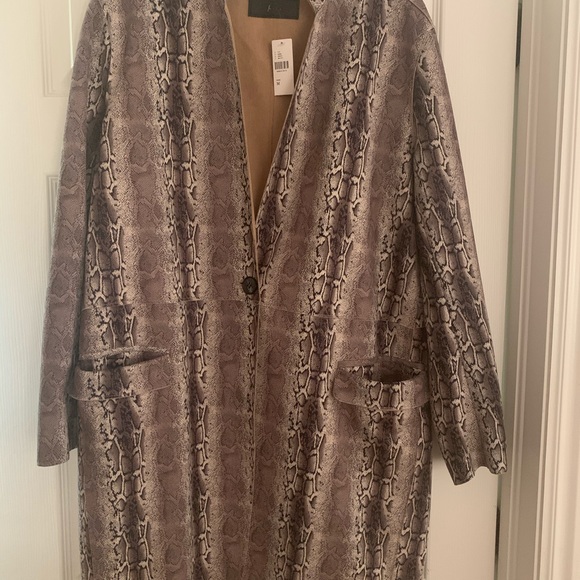 Snake print trucker jacket/Anthropologie: NWT/M - Picture 8 of 10